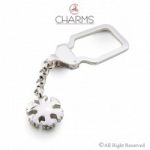 charms-pch009-portachiavi-unisex-fiocco-di-neve-con-catena-rolo